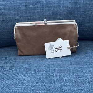 Hobo International Brown Leather Frame Wallet Clutch NWT Nordstrom